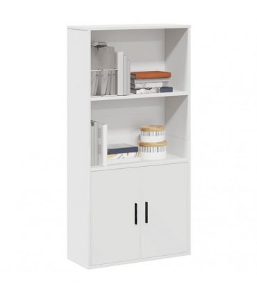 vidaXL Bookcase White 60x24x120 cm Engineered Wood