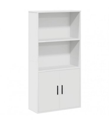 vidaXL Bookcase White 60x24x120 cm Engineered Wood