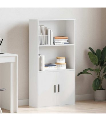 vidaXL Bookcase White 60x24x120 cm Engineered Wood