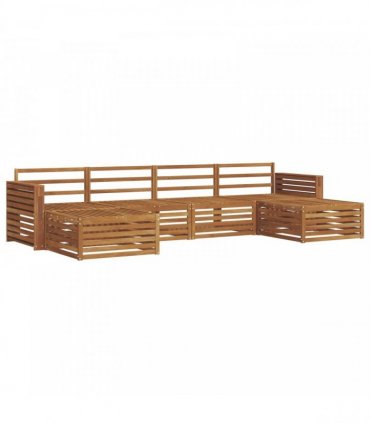 vidaXL Sofa Sets 6 pcs Natural Solid Acacia Wood