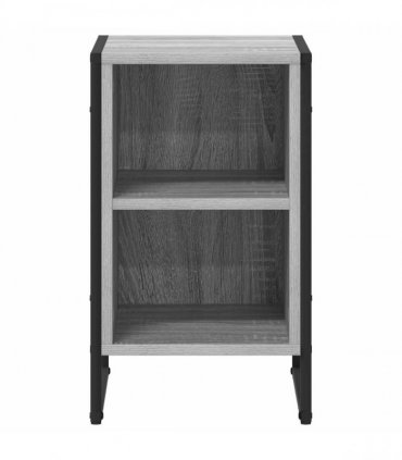 vidaXL Bedside Table Grey Sonoma 39.5 x 30 x 50 cm Engineered Wood