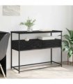 vidaXL Console Table Black Oak 100 x 40 x 75 cm Engineered Wood