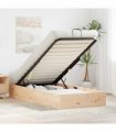 vidaXL Ottoman Bed Frame with Storage Natural 70 x 190 cm