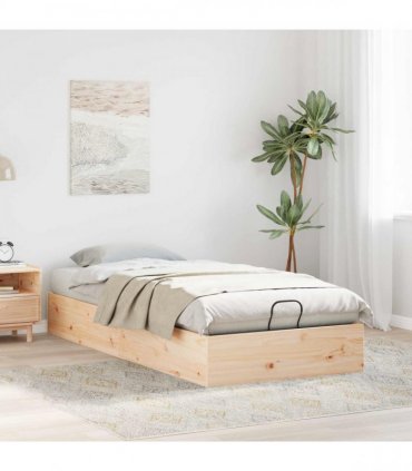vidaXL Ottoman Bed Frame with Storage Natural 70 x 190 cm