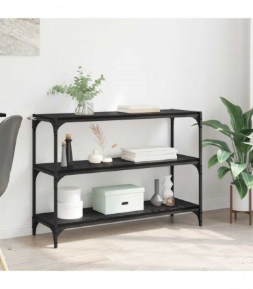 vidaXL Book Cabinet Black oak 100 x 33 x 70.5 cm Engineered wood