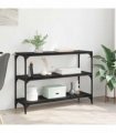 vidaXL Book Cabinet Black oak 100 x 33 x 70.5 cm Engineered wood