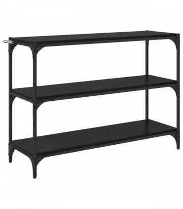 vidaXL Book Cabinet Black oak 100 x 33 x 70.5 cm Engineered wood