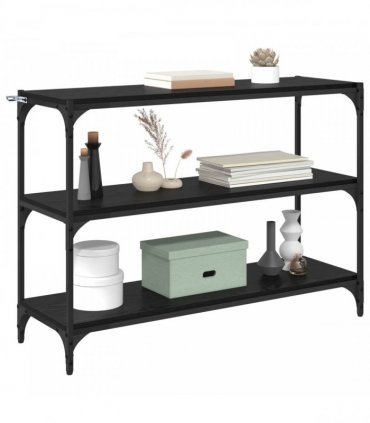 vidaXL Book Cabinet Black oak 100 x 33 x 70.5 cm Engineered wood