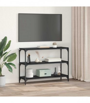 vidaXL Book Cabinet Black oak 100 x 33 x 70.5 cm Engineered wood