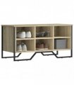 vidaXL Shoe Cabinet Sonoma Oak 90x38x45.5 cm Engineered Wood