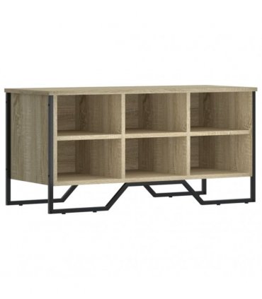 vidaXL Shoe Cabinet Sonoma Oak 90x38x45.5 cm Engineered Wood