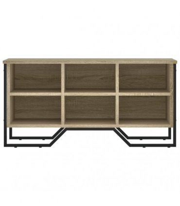 vidaXL Shoe Cabinet Sonoma Oak 90x38x45.5 cm Engineered Wood