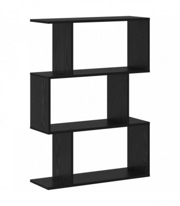 vidaXL Book Cabinet Black Oak 70 x 24 x 97 cm Engineered Wood