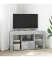 vidaXL Corner LED TV Cabinet Concrete Grey 100 x 40 x 50 cm