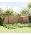 vidaXL Snail Fences 20 pcs Silver Galvanised Steel
