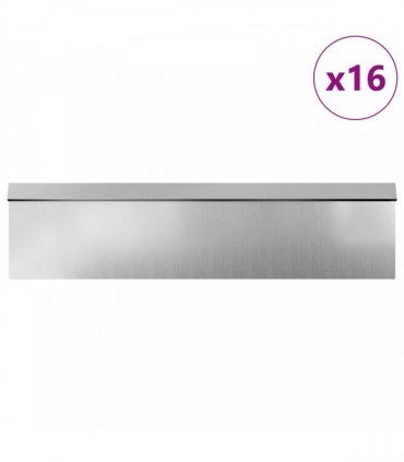 vidaXL Snail Fences 20 pcs Silver Galvanised Steel