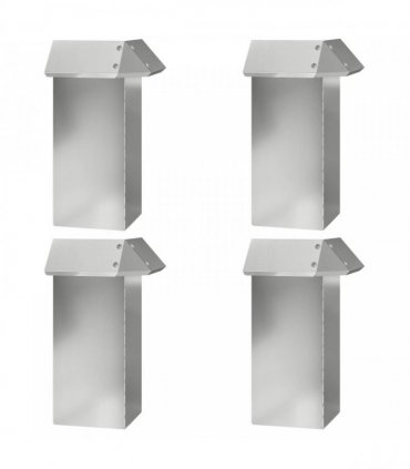 vidaXL Snail Fences 20 pcs Silver Galvanised Steel