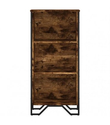 vidaXL Bookcase Smoked Oak 50x31x106 cm Engineered Wood
