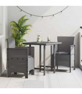 vidaXL Garden Chair 2 pcs Light Grey 53 x 49 x 85 cm Polypropylene