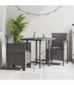 vidaXL Garden Chair 2 pcs Light Grey 53 x 49 x 85 cm Polypropylene