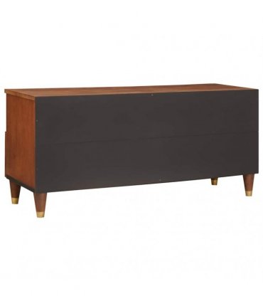 vidaXL TV Cabinet with Shelf Brown 100 x 33.5 x 46 cm Solid Mango Wood