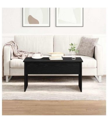 vidaXL Coffee Table Black Oak 80 x 50.5 x 41.5 cm Engineered Wood