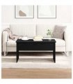 vidaXL Coffee Table Black Oak 80 x 50.5 x 41.5 cm Engineered Wood