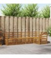 vidaXL Sectional Sofa Set 5 pcs Natural Solid Acacia Wood