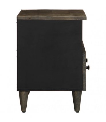vidaXL TV Cabinet Light Grey 70x33.5x46 cm Solid Wood Mango