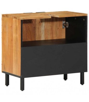 vidaXL Bathroom Sink Cabinet Solid Acacia Wood 62 x 33 x 58 cm