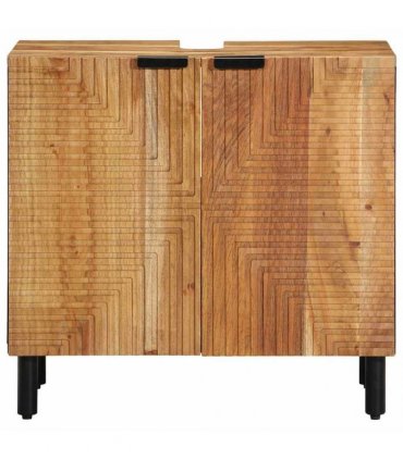 vidaXL Bathroom Sink Cabinet Solid Acacia Wood 62 x 33 x 58 cm