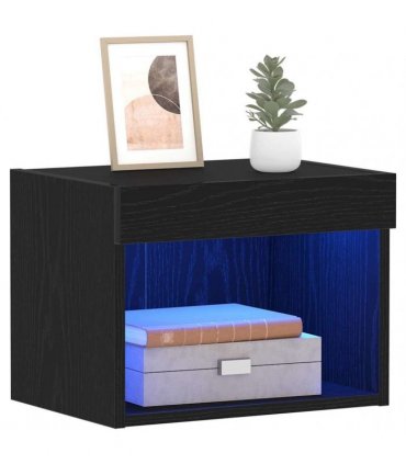 vidaXL TV Cabinet Set 2 pcs Black Oak 40 x 30 x 30 cm Engineered Wood
