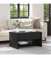 vidaXL Coffee Table Black Oak 80 x 50.5 x 41.5 cm Engineered Wood