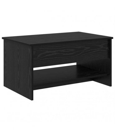 vidaXL Coffee Table Black Oak 80 x 50.5 x 41.5 cm Engineered Wood