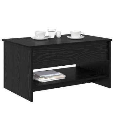 vidaXL Coffee Table Black Oak 80 x 50.5 x 41.5 cm Engineered Wood