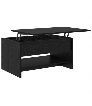 vidaXL Coffee Table Black Oak 80 x 50.5 x 41.5 cm Engineered Wood