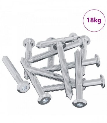 vidaXL Screw 1800 pcs Silver M6 x 50 mm Steel