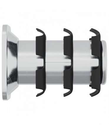 vidaXL Threaded Tube Insert 1818 pcs Black and Silver Galvanised Steel