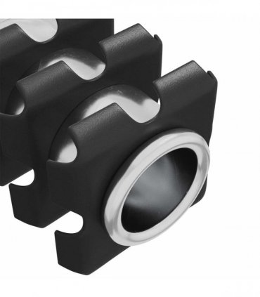 vidaXL Threaded Tube Insert 1818 pcs Black and Silver Galvanised Steel