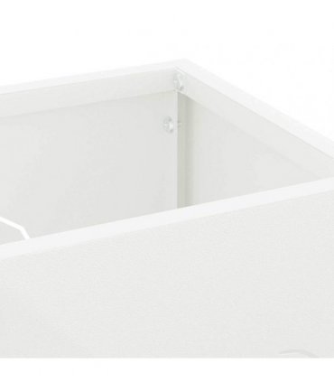 vidaXL Rain Umbrella Stand White 15.5 x 15.5 x 49 cm Steel