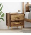 vidaXL Bedside Cabinet Old Wood 40 x 35 x 47.5 cm Engineered Wood