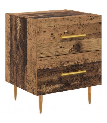 vidaXL Bedside Cabinet Old Wood 40 x 35 x 47.5 cm Engineered Wood