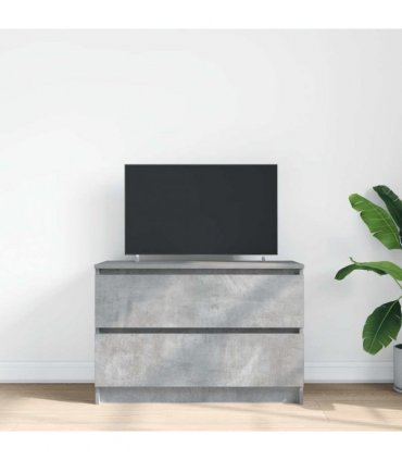 vidaXL TV Cabinet Concrete Grey 80x35x54 cm Engineered Wood