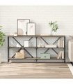 vidaXL Console Table Artisan Oak 160 x 30 x 75 cm Engineered Wood