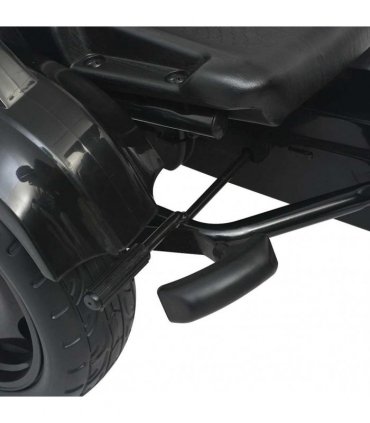 vidaXL Pedal Go Kart with Adjustable Seat Black