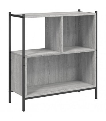 vidaXL Bookcase Grey Sonoma 72x28x77.5 cm Engineered Wood