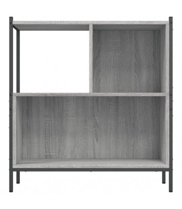 vidaXL Bookcase Grey Sonoma 72x28x77.5 cm Engineered Wood