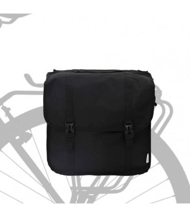 vidaXL Bicycle Bag Black 40 x 18.5 x 35 cm Polyester