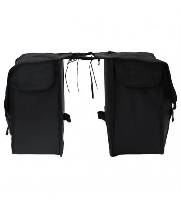 vidaXL Bicycle Bag Black 40 x 18.5 x 35 cm Polyester