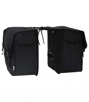 vidaXL Bicycle Bag Black 40 x 18.5 x 35 cm Polyester